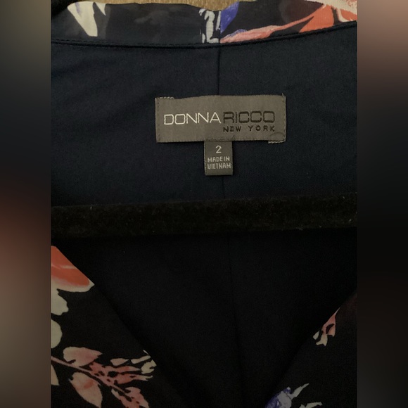 Donna Ricco New York flower printed midi dress size 2 - Picture 3 of 3